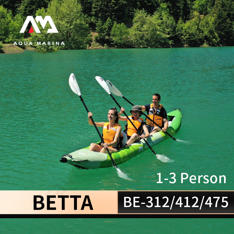 Inflatable Kayak 3 Person - AQUA MARINA BETTA Inflatable Kayak Boat