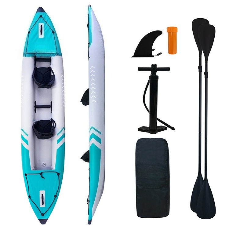 Kayak Inflatable 2 Person - Portable Foldable Drop Stitch Inflatable Kayak
