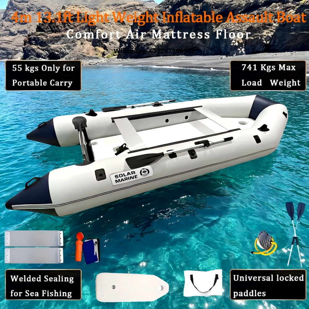 Inflatable Boat 4 Person - MC400-3 Solar Marine 7 Person 4