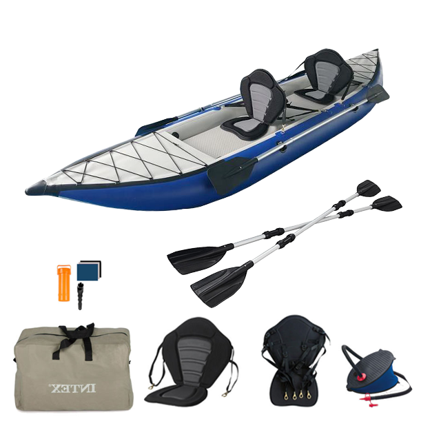 Kayak Inflatable 2 Person - Inflatable Tandem Kayak, 2 Person Capacity,