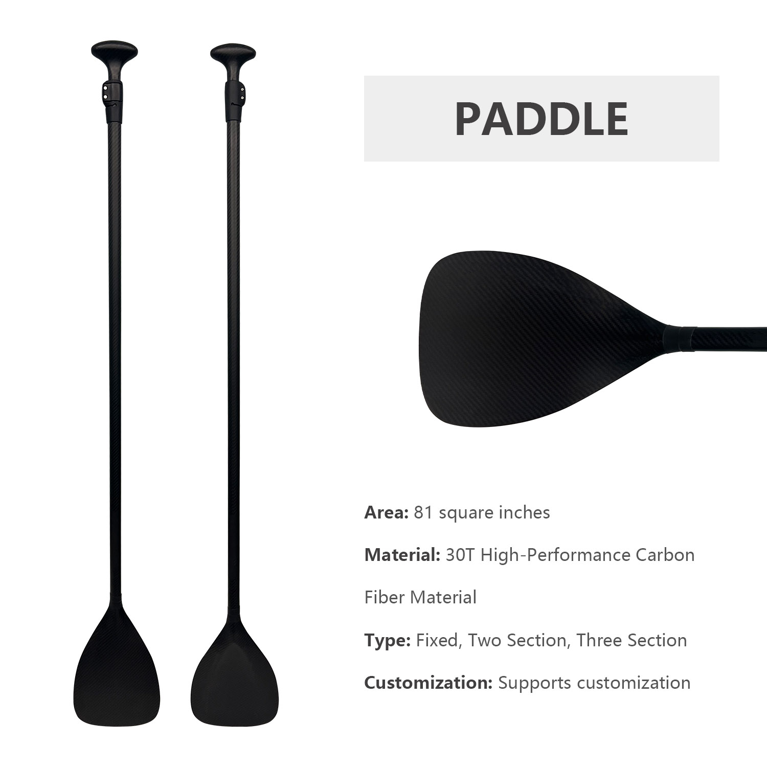 Sup Paddle Carbon Fiber - High Quality Downwind Paddle Super Light