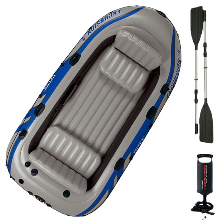 Inflatable Boat 4 Person - Outdoor Professional 4 Person Inflatable Rowing