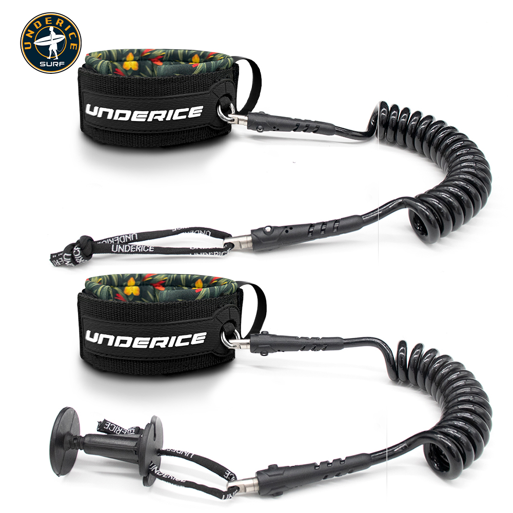 TPU Surfboard Leash Adjustable - Paddle Board Leash Coiled recension och pris