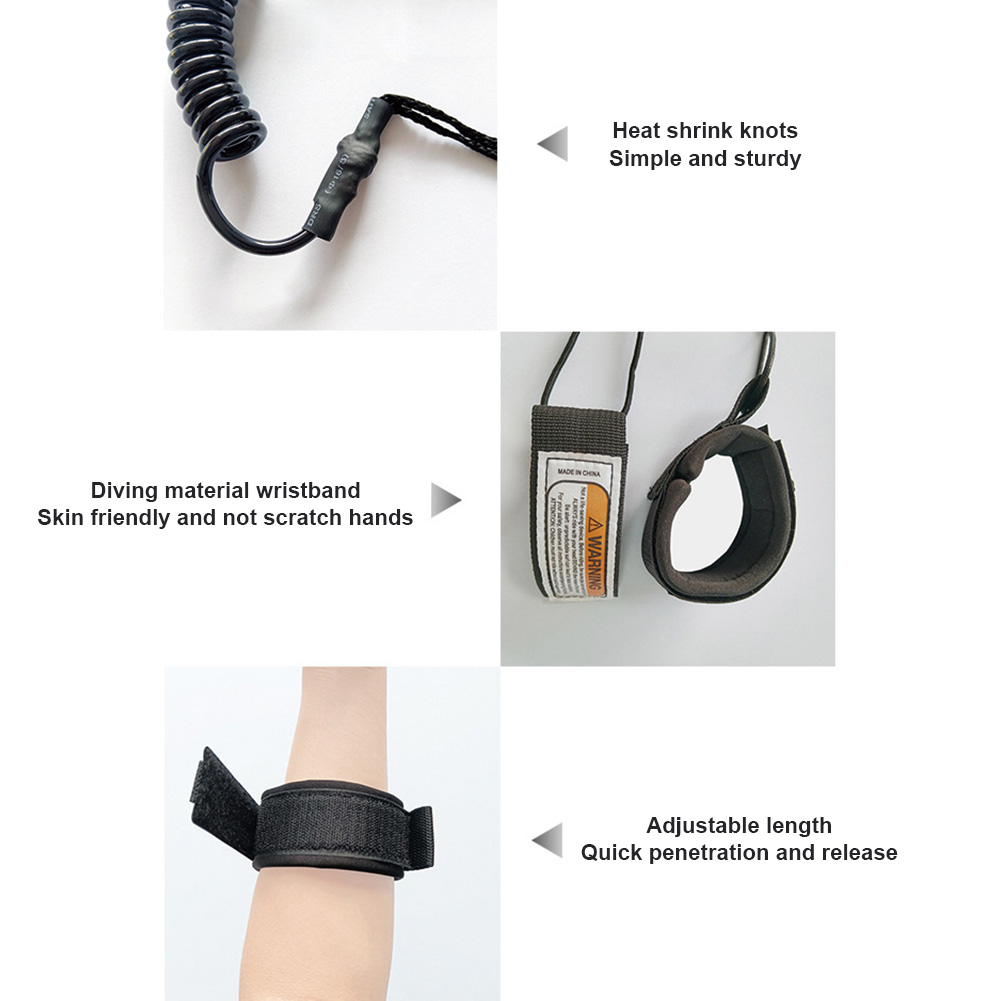 Premium Coiled Bodyboard Leash - Paddle Board Leash Coiled recension och pris