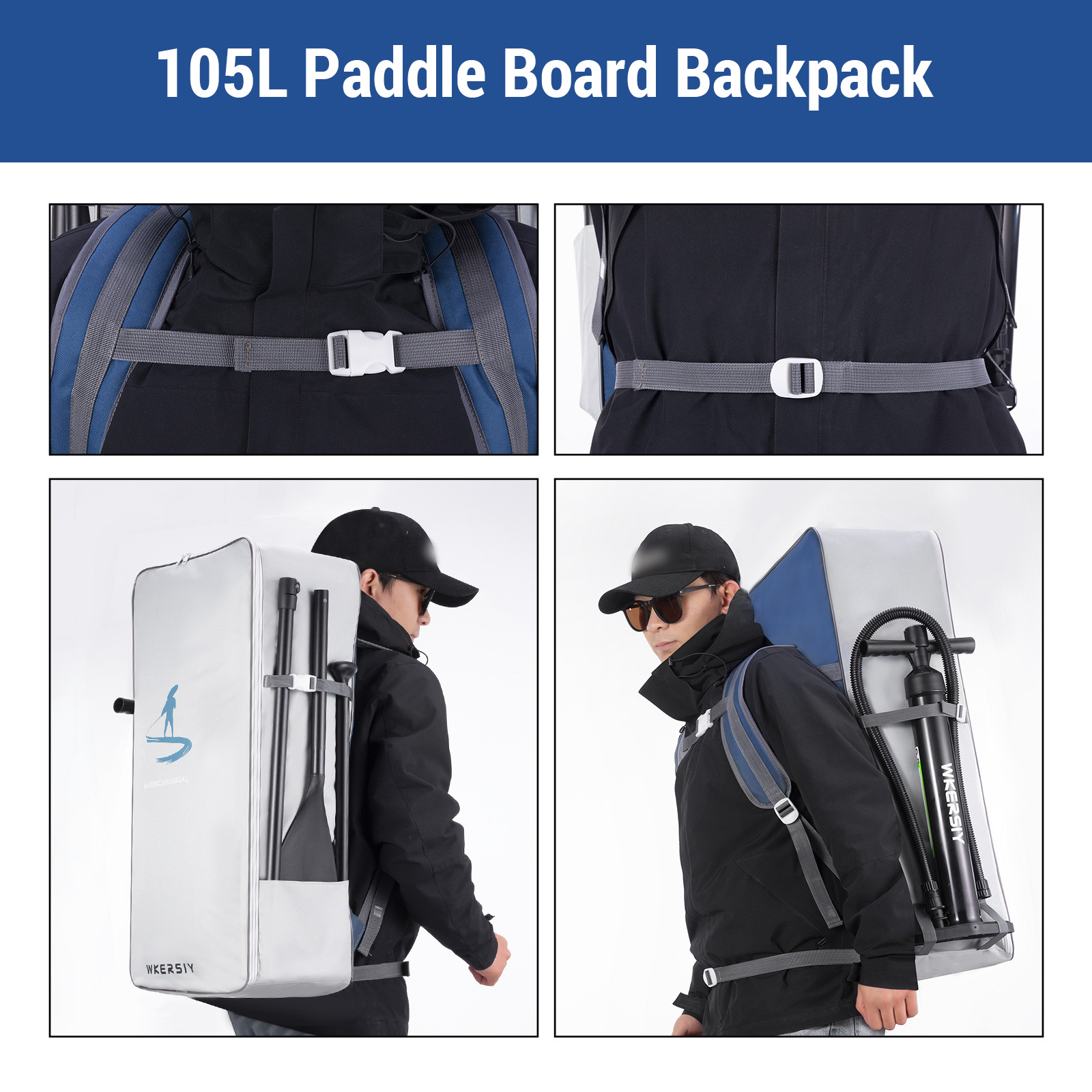 105L Paddle Board Backpack Wat - Paddle Board Backpack recension och pris