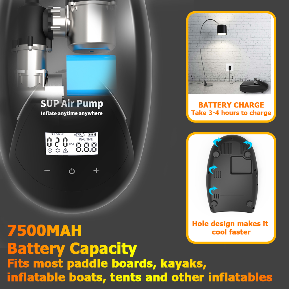 Outdoor Simple Operation High  - Paddle Board Electric Pump 20Psi recension och pris