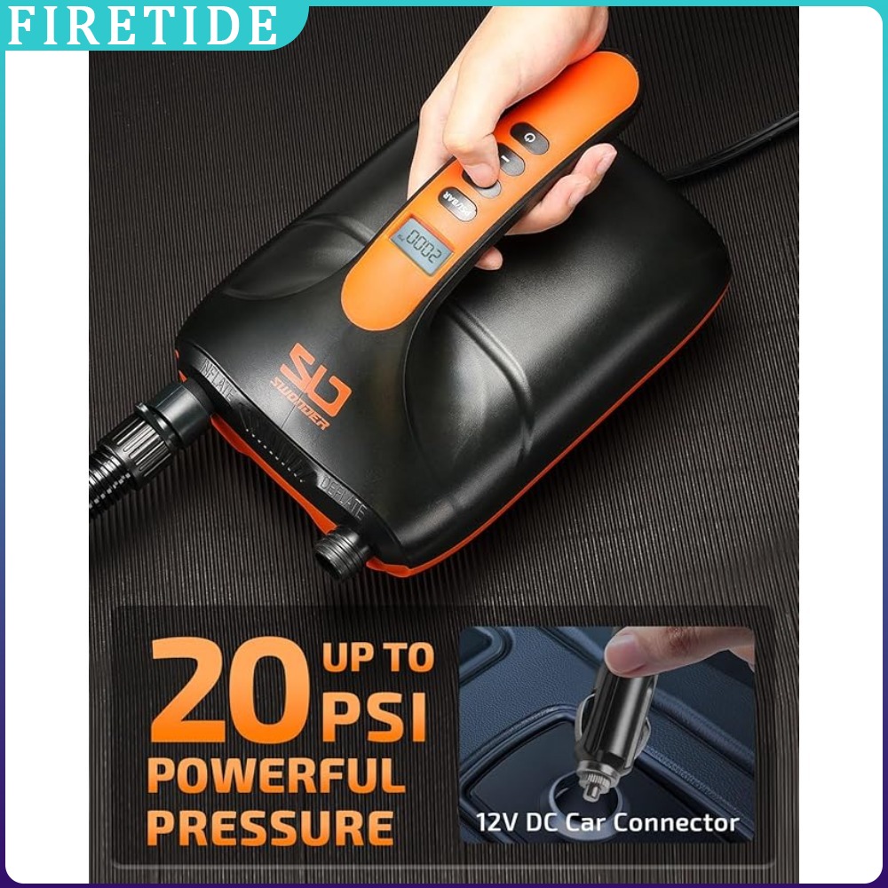 Portable 12V SUP Air Pump for  - Paddle Board Electric Pump 20Psi recension och pris