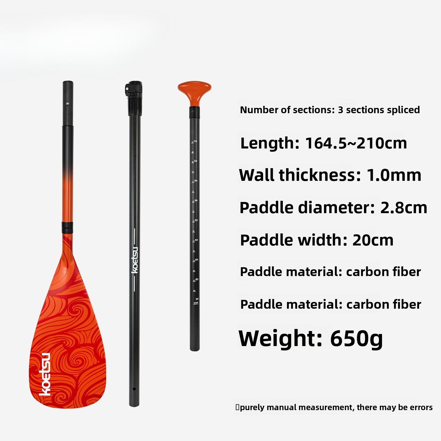 Full Carbon Paddle Color KZ Th - Sup Paddle Carbon Fiber recension och pris