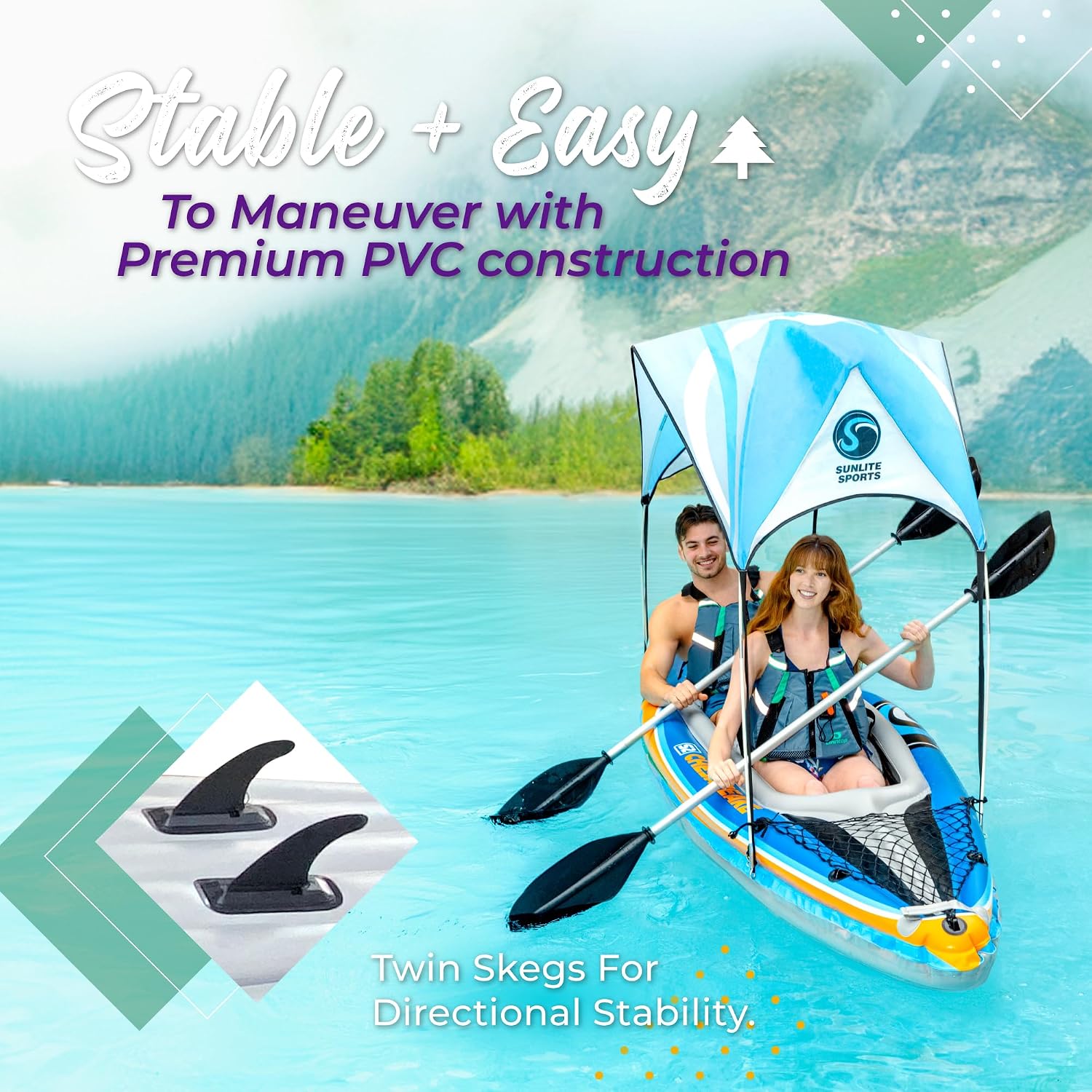 Inflatable Kayak 2 Person with - Kayak Inflatable 2 Person recension och pris