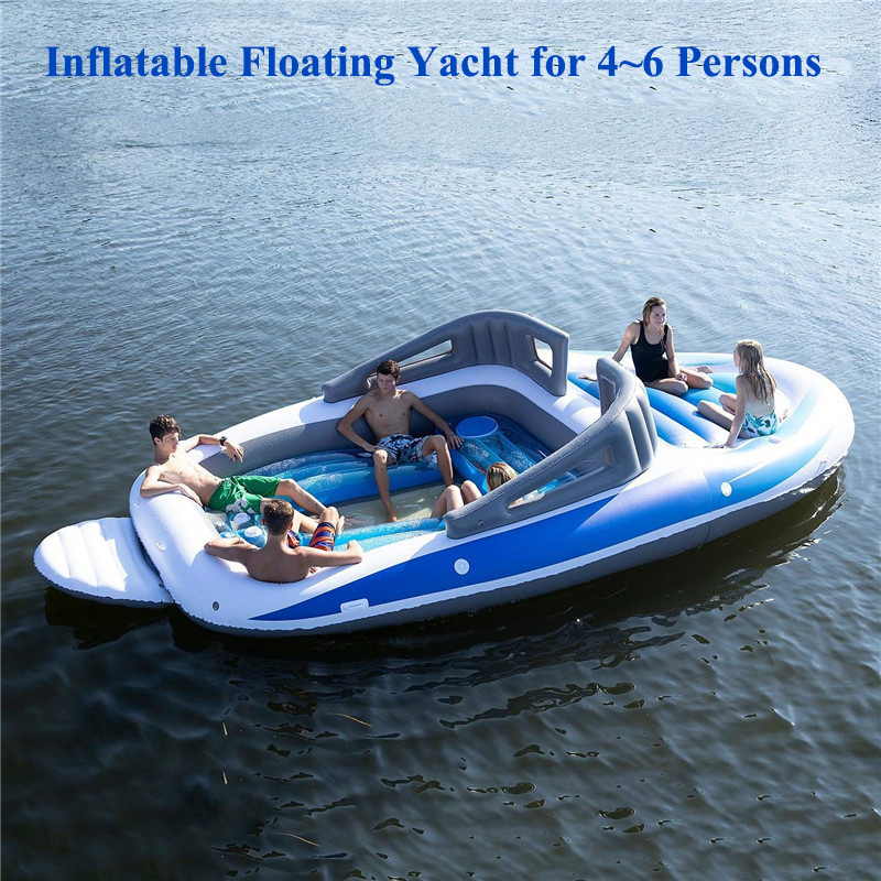 PVC Inflatable Floating Yacht  - Inflatable Boat 4 Person recension och pris