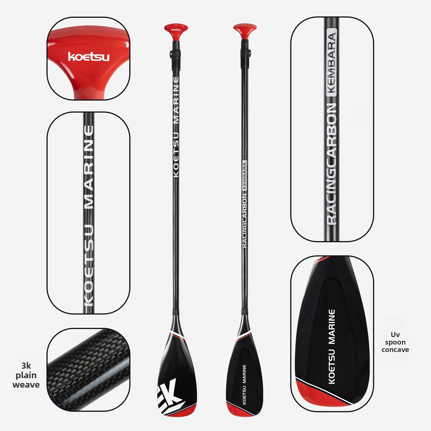 Two Full Carbon Paddles Carbon - Sup Paddle Carbon Fiber recension och pris