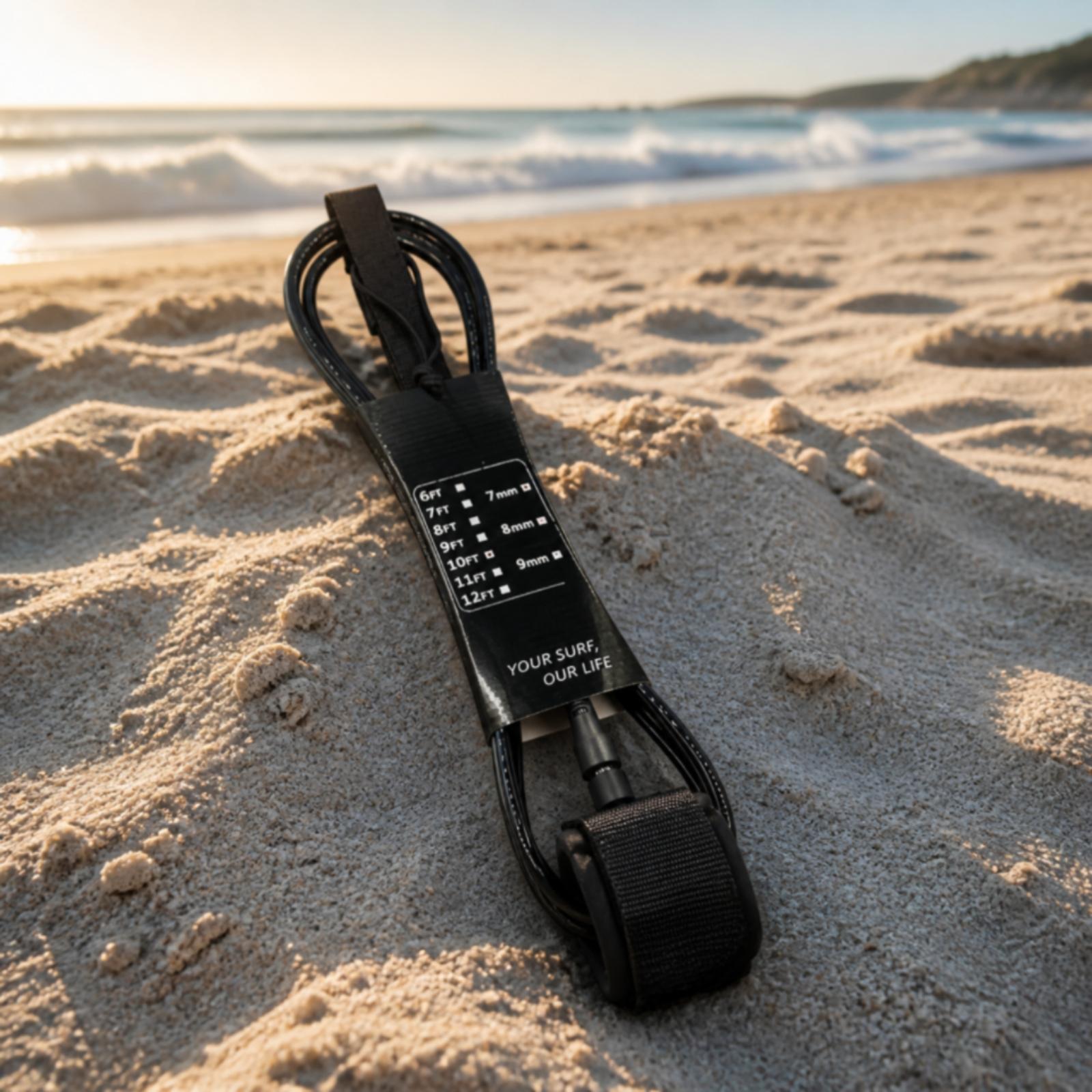 Coiled Surfboard Safety Leash  - Paddle Board Leash Coiled recension och pris
