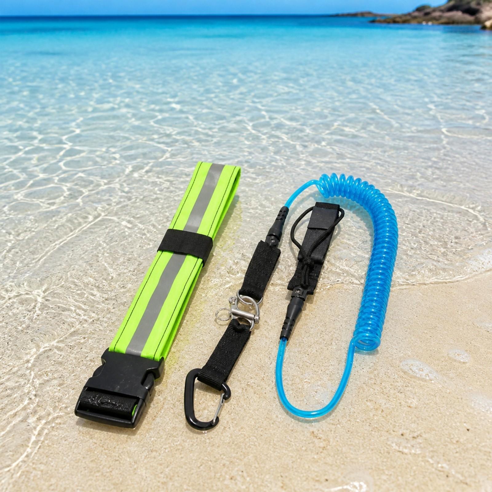 Waist Belt Paddle Board Safety - Paddle Board Leash Coiled recension och pris